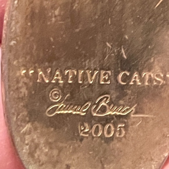 Mint Green Cat Face Enamel Clip-On Earrings - Picture 3 of 3